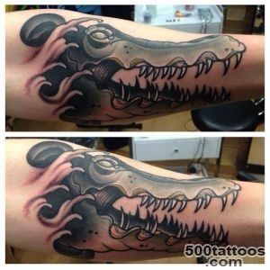 Japanese Crocodile tattoo on Arm  Best Tattoo Ideas Gallery_14