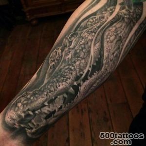 Thousands of ideas about Black and Grey Crocodile Tattoo by Jason _29