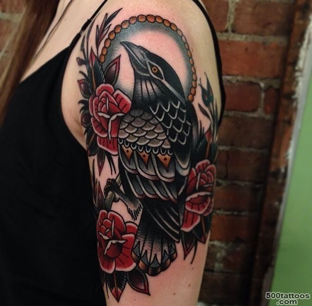 crow raven tattoo design  ..._6