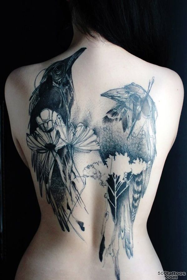 crow raven tattoo design  ..._16