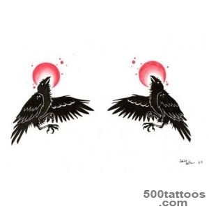 Design   Crows on Pinterest  Crow Tattoos, Crows and Raven Tattoo_45