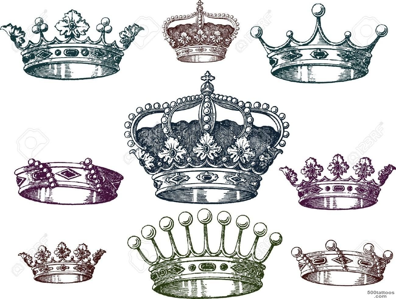 16+ Queen Crown Tattoo Designs_32