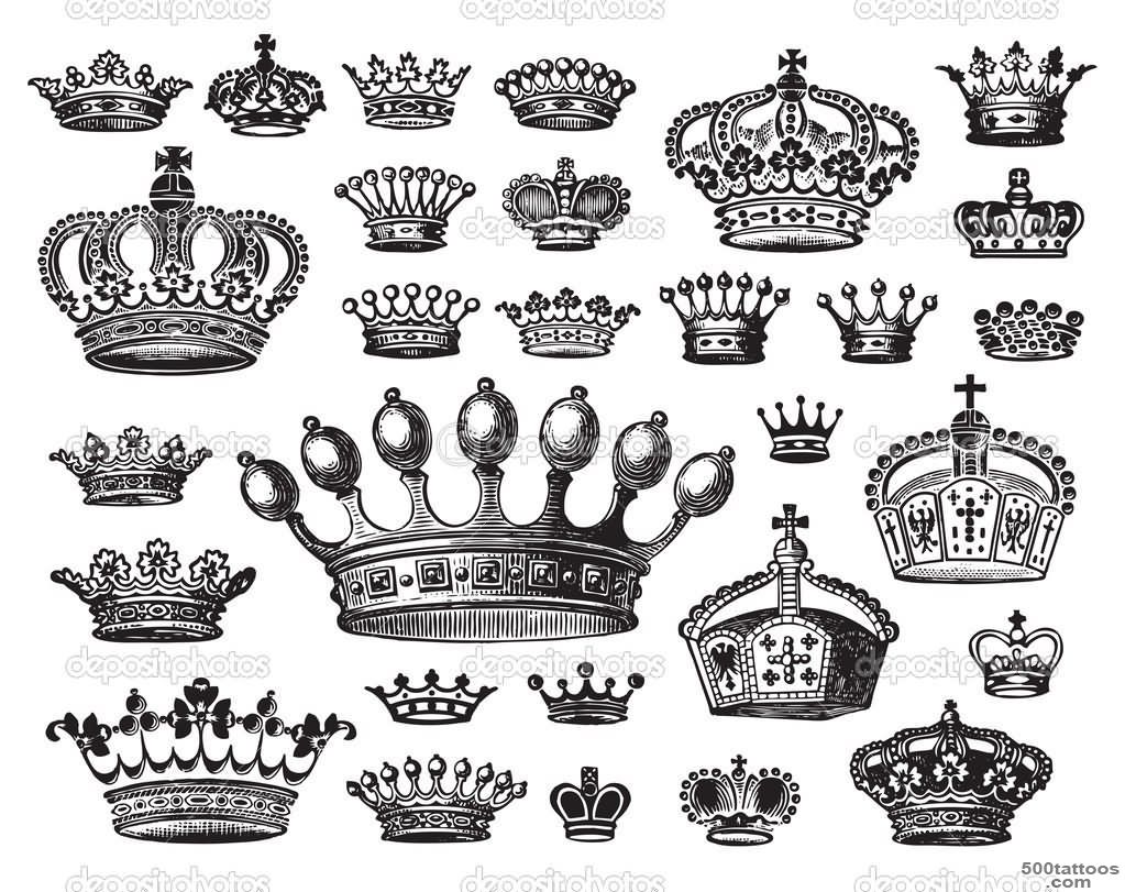 32+ King Crown Tattoos Designs_10
