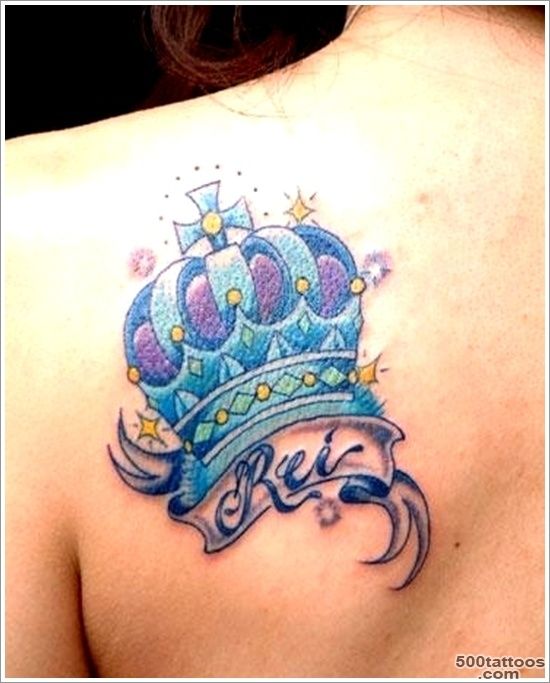 40 Glorious Crown Tattoos and Meanings_33