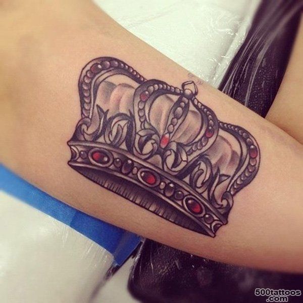 50 Meaningful Crown Tattoos  Art and Design_22