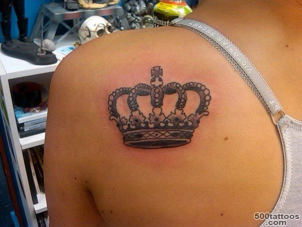 50 Meaningful Crown Tattoos  Art and Design_29