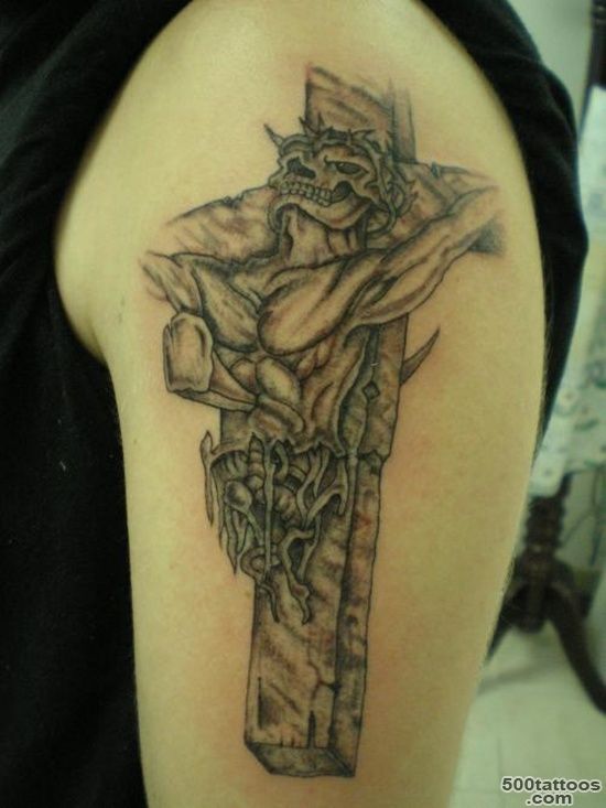 25 Crucifix Tattoo Designs For Men_4