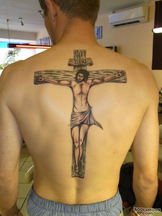 25 Crucifix Tattoo Designs For Men_23
