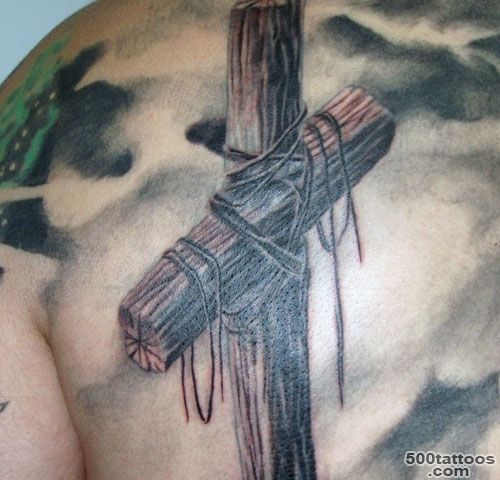 25 Unbelievably Cool Cross Tattoo On Back   SloDive_16
