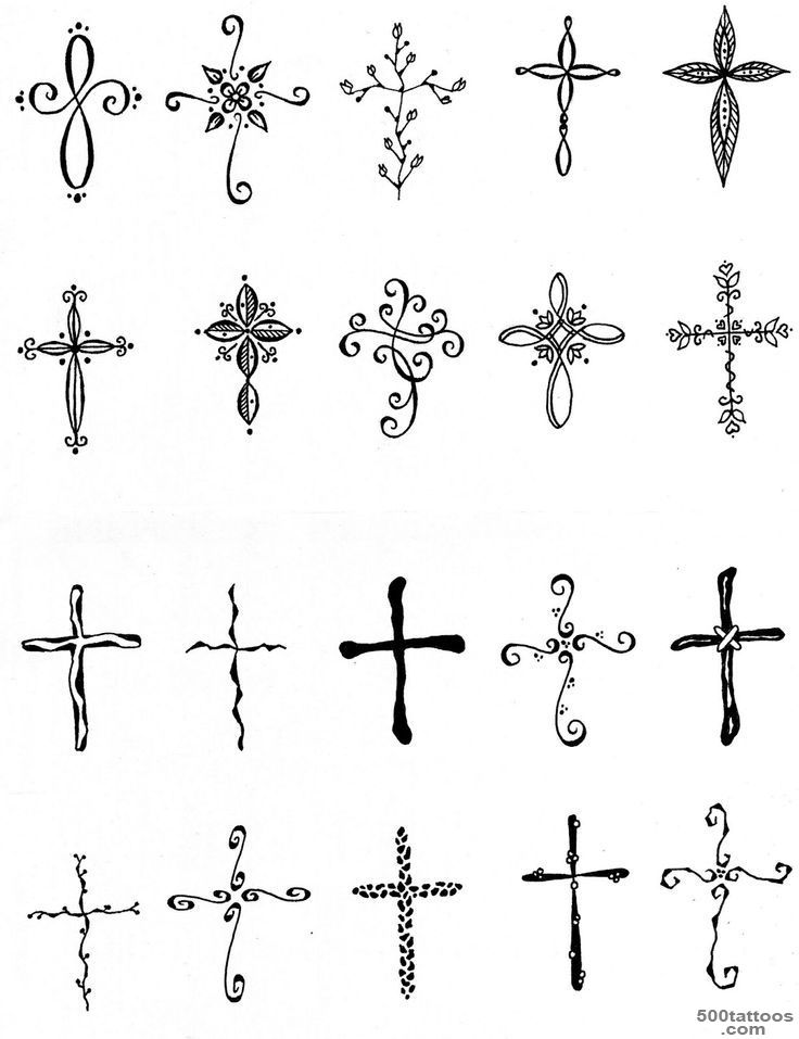 1000+ ideas about Feminine Cross Tattoos on Pinterest  Cross ..._7