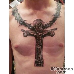 25 Crucifix Tattoo Designs For Men_13