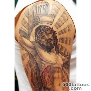 25 Crucifix Tattoo Designs For Men_20