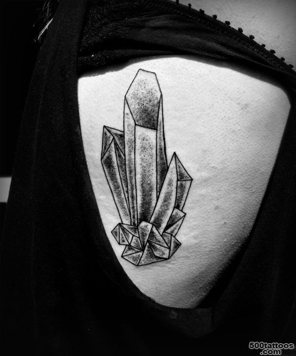 Crystal tattoo by Guilherme Hass, via Behance  WefollowPics_33