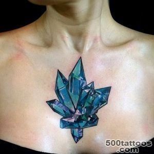 Crystal Chest Tattoo  Best tattoo ideas amp designs_9