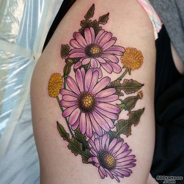 30 Nice Daisy Flower Tattoo Designs amp Meaning_7