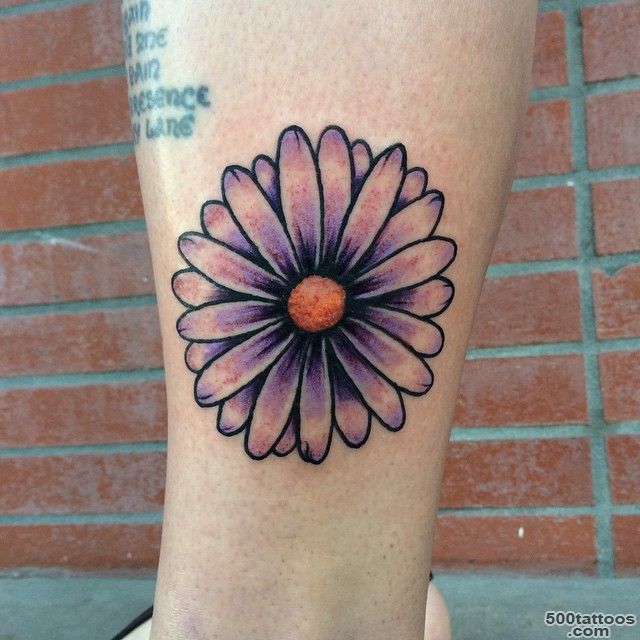 30 Nice Daisy Flower Tattoo Designs amp Meaning_24