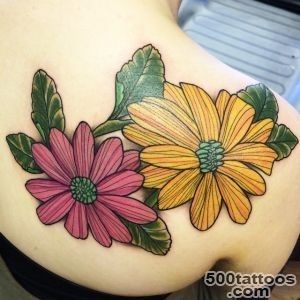 30 Nice Daisy Flower Tattoo Designs amp Meaning_35