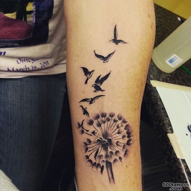 40+ Beautiful Dandelion Tattoos designs and meaning   Flowering plant_3
