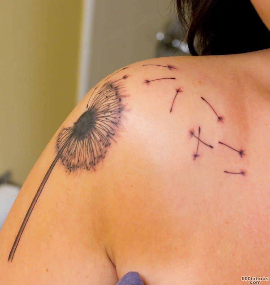Dandelion Tattoos Designs, Ideas and Meaning  Tattoos For You_29