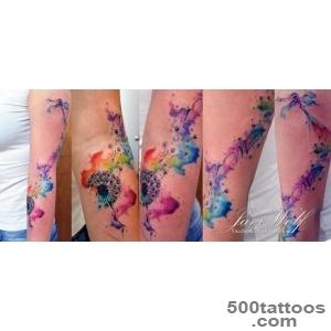 15 Epic Watercolor Dandelion Tattoo   Make a Wish with These…_18