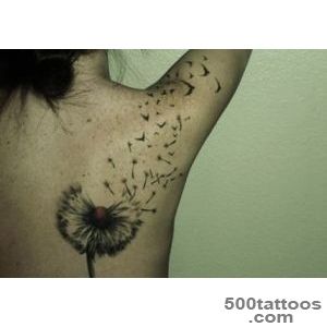 25 Enthusiastic Dandelion Bird Tattoo Ideas  CreativeFan_43