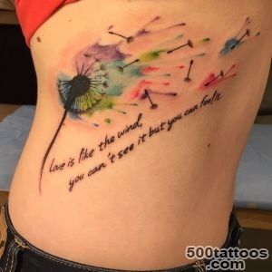40+ Beautiful Dandelion Tattoos designs and meaning   Flowering plant_4