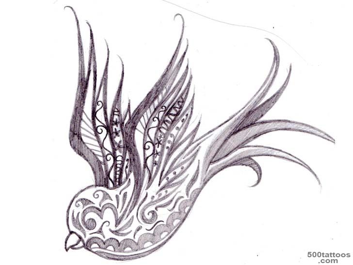decorative swallow tattoo designs – Tattoo Designs_21