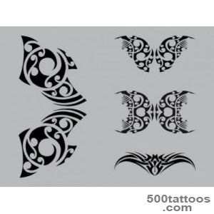 Abstract body art decorative tattoo designs Vector  Free Download_19