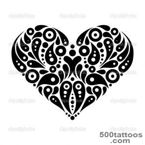 Decorative heart tattoo — Stock Vector © pimonova #25651121_35