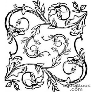 Flowers Floral Decorative Decoration Vines Tattoo Free Vector _31