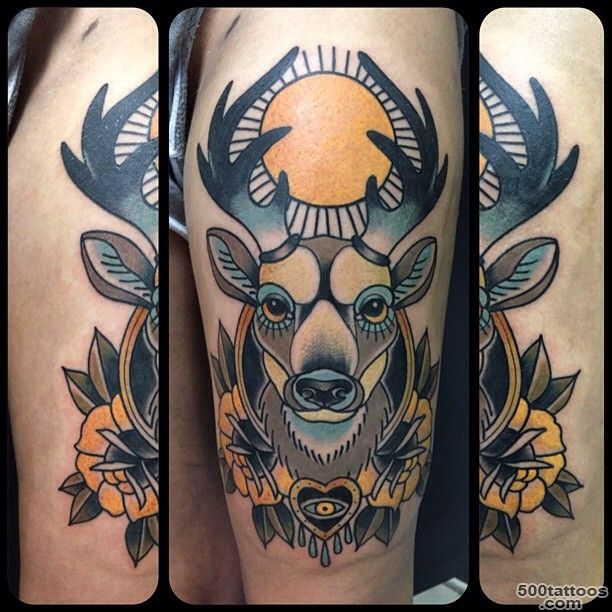 65 Nobel Deer Tattoo Meaning and Designs   Express Your Feelings ..._8
