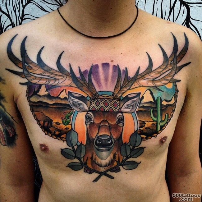 65 Nobel Deer Tattoo Meaning and Designs   Express Your Feelings ..._25