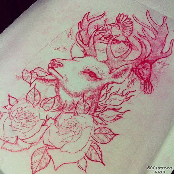 1000+ ideas about Deer Tattoo on Pinterest  Tattoos, Hunting ..._24