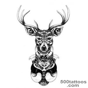 Deer tattoo design, idea, image