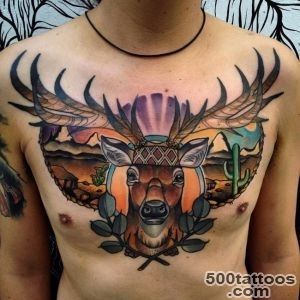 65 Nobel Deer Tattoo Meaning and Designs   Express Your Feelings _25