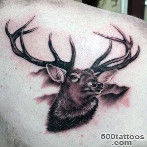 90 Deer Tattoos For Men   Manly Outdoor Designs_10
