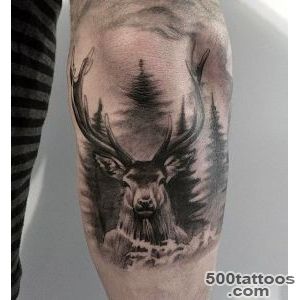 90 Deer Tattoos For Men   Manly Outdoor Designs_13