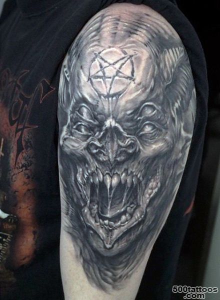 90 Demon Tattoos For Men   Devilish Exterior Design Ideas_8