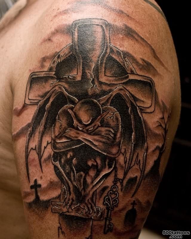 demon, tattoo, upper arm  Tattoos  Pinterest  Devil Tattoo ..._19