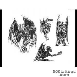 Pin Skeleton Demon Tattoos Sketch Tattooskartcom on Pinterest_49