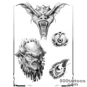 Skull Demon Tattoo Drawing  Fresh 2016 Tattoos Ideas_22