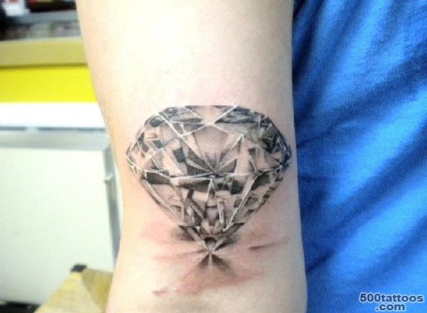 30 Best Diamond Tattoo Designs  Tattooton_31