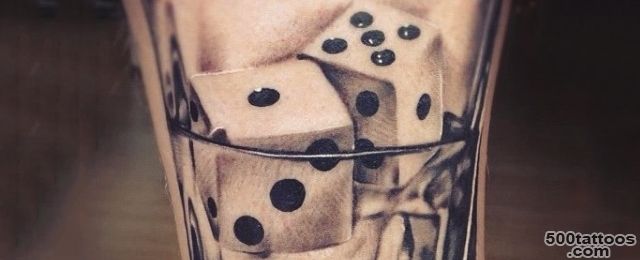 75 Dice Tattoos For Men   The Gambler#39s Paradise Of Life_11