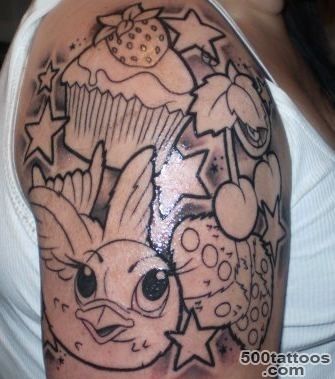 Cupcake, bird, cherry, dice tattoo  Tattoo Ideas  Pinterest ..._36