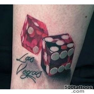 75 Dice Tattoos For Men   The Gambler#39s Paradise Of Life_18