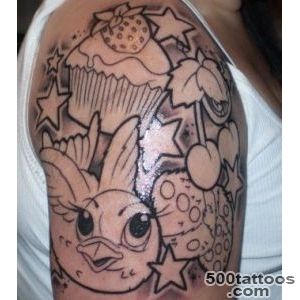 Cupcake, bird, cherry, dice tattoo  Tattoo Ideas  Pinterest _36
