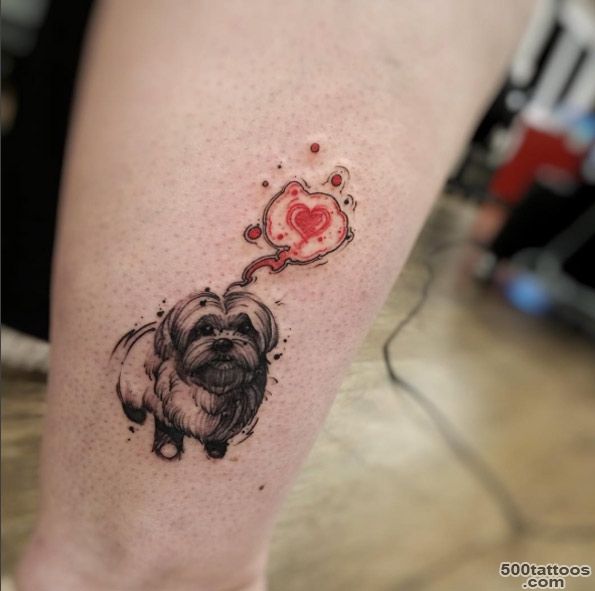 40 Amazing Dog Tattoos For Dog Lovers   TattooBlend_22