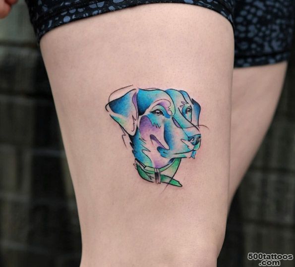 40 Amazing Dog Tattoos For Dog Lovers   TattooBlend_50