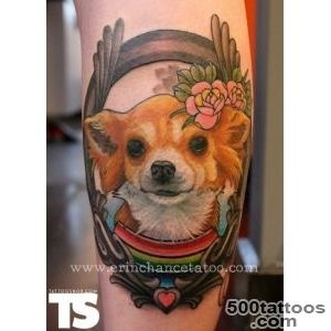 9+ Amazing Dog Tattoos On Leg_17