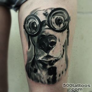 Cute delighted Dog Tattoo  Best Tattoo Ideas Gallery_26